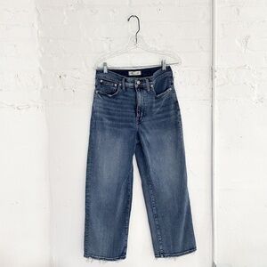 Madewell Blue Cropped Ankle Pants